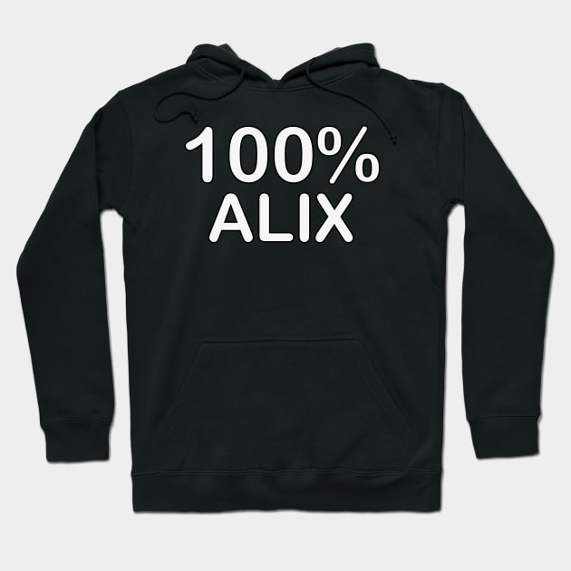 Alix name couples gifts for boyfriend and girlfriend matching. Hoodie by BlackCricketdesign
